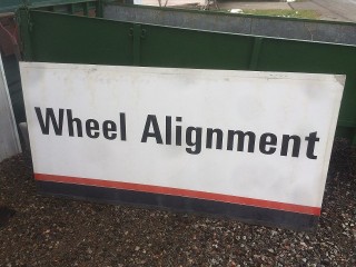 Echlin's Wheel Alignment Sign