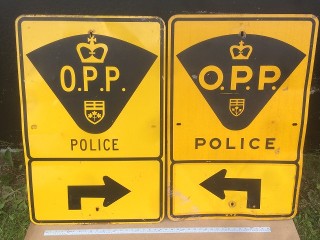 Vintage OPP Signs