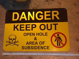 Vintage Danger Sign