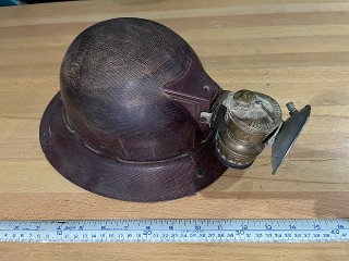 Antique Miners Hardhat with Light