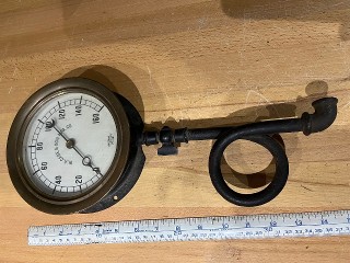 Antique W.A. Case & Son MFG.  Co. Pressure gauge