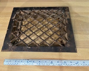 Antique floor grate 