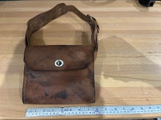 Vintage Leather Dura Pouch and Belt