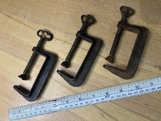 Small Antique C-Clamps