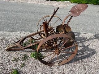 Antique Champion horse drawn potato planter