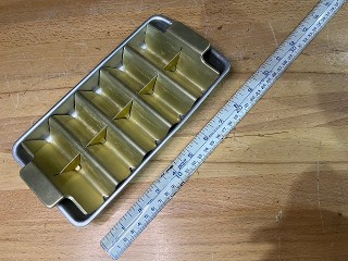 Vintage 1960's Airstream ice cube tray with wavy insert