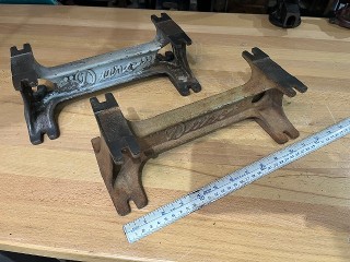 Vintage DURO cast iron pump stands