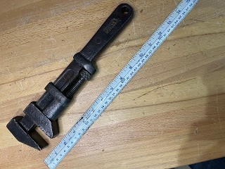 Antique CNR Gray Monkey Wrench