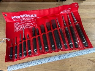 Powerbuilt 941226 14 Piece Punch and Chisel Set