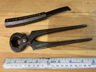 Heller Bros. Hoof Knife and Heller Hoof Nail Puller Nipper