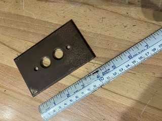 Antique light switch solid brass face plate