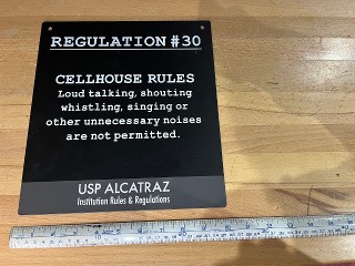 Alcatraz 1934-1963 Regulation 30 institution rules and regulations Alcatraz 1934-1963 Regulation 30 institution rules and regulations