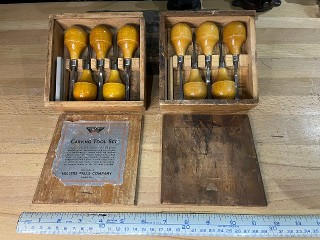 Vintage Millers Falls #107 carving chisels, 5 piece set Vintage Millers Falls #107 carving chisels, 5 piece set