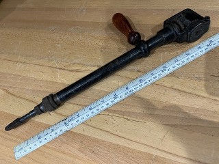 Millers Falls No. 51 Tight Quarters Sill Borer or Joist Tool For Brace Millers Falls No. 51 Tight Quarters Sill Borer or Joist Tool For Brace