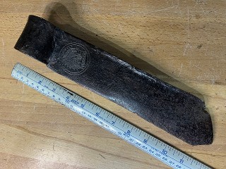 Antique Matowoc Indian Head 10 inch Froe Antique Matowoc Indian Head 10 inch Froe