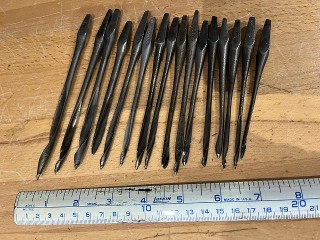 Antique square tang auger gimlet bits Antique square tang auger gimlet bits